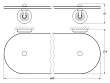 Полка 3SC Stilmar STI 015 хром, 60 см - превью 2