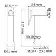 Гигиенический душ WasserKRAFT Weida A3151.271.057.136 со смесителем, хром - превью 1