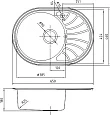 Мойка кухонная IDDIS Suno SUN65SLi77 - превью 1