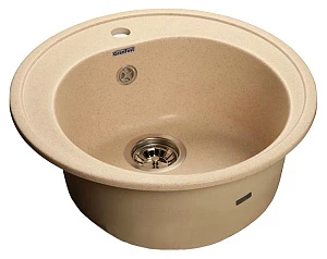 Мойка кухонная GranFest Rondo R-510 бежевая