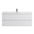 Мебель для ванной BelBagno Albano 120 подвесная, Bianco Lucido (раковина BelBagno BB1200/455-LV-MR-ALR) - превью 2