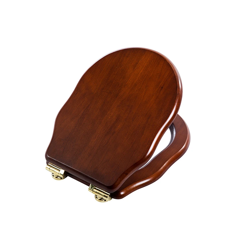 Крышка-сиденье BelBagno Boheme BB115SCW-ORO с микролифтом орех, петли золото