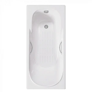 Чугунная ванна Delice Maestro Elite DLR230646R-AS 200х85 с антискользящим покрытием, с отверстиями под ручки