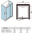 Душевая кабина Weltwasser WW1000 MAINE-1 L 90x90 левая - превью 1