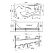Акриловая ванна Triton Мишель 180x96 см R (Без каркаса) - превью 1