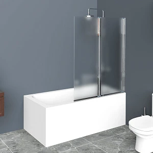 Шторка на ванну BelBagno Uno 90х150 матовое стекло