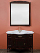 Мебель для ванной La Beaute Classic Nora темное дерево глянец, фурнитура бронза