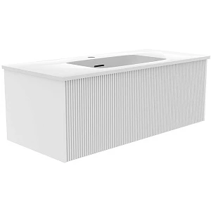 Тумба с раковиной La Fenice Terra 100 подвесная, белая