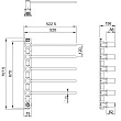Электрический полотенцесушитель Wonzon & Woghand MUNCHEN WW-A355-BG 65х55 см, золото - превью 1