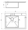 Мойка кухонная Zorg Master X Linus ZM R-7852-L - превью 2