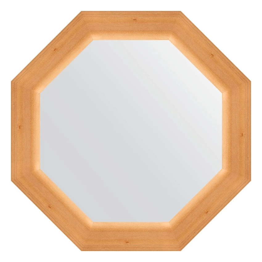Зеркало в багетной раме EVOFORM OCTAGON BY 3718 сосна 62 мм 52x52