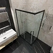 Душевой уголок Triton Фикс 120х80х190,3 см, профиль хром глянец, стекло прозрачное - превью 2