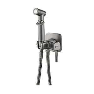 Гигиенический душ Lemark Solo LM7165GM со смесителем, встраиваемый, графит