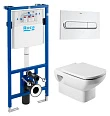 Комплект инсталляция Roca DUPLO WC 89009000K + унитаз Roca Dama Senso 346517000 - превью 1