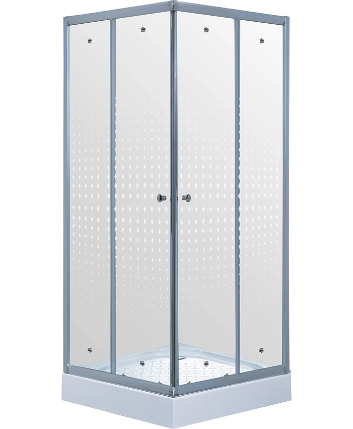 Душевой уголок Timo TL-1102 Romb Glass с поддоном, 100x100x200 см