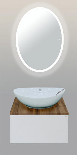 Зеркало Misty Неон 4 LED 60х80, сенсор на зеркале