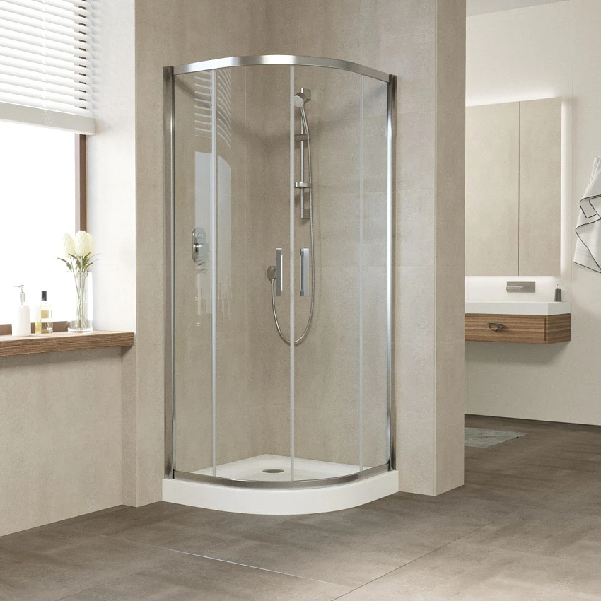 Душевой уголок Vegas-glass ZS TUR NOVO h1900 90 08 CRYSTALVISION