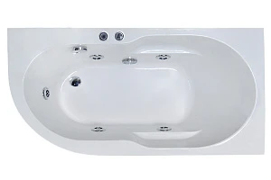 Акриловая ванна Royal Bath AZUR STANDART 150x80x60R с гидромассажем