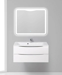 Мебель для ванной BelBagno Marino 110 подвесная, 2 ящика, Bianco Lucido