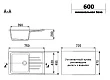 Мойка кухонная Ulgran U-400-344 ультра-черный - превью 1