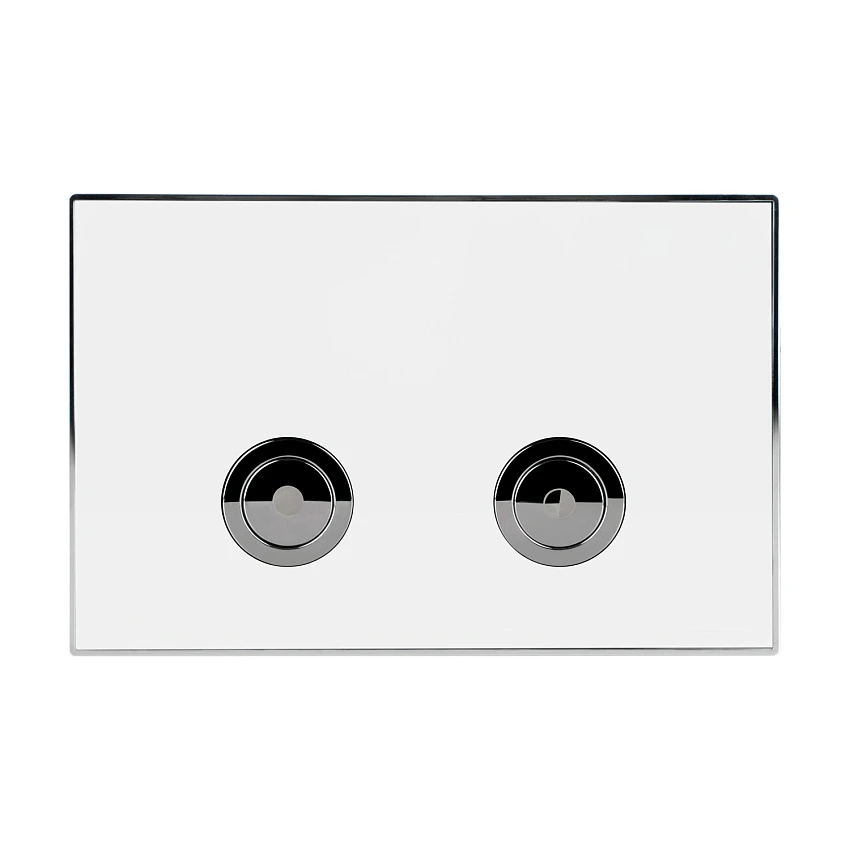 Кнопка смыва Point Венера PN44071WC белая/хром