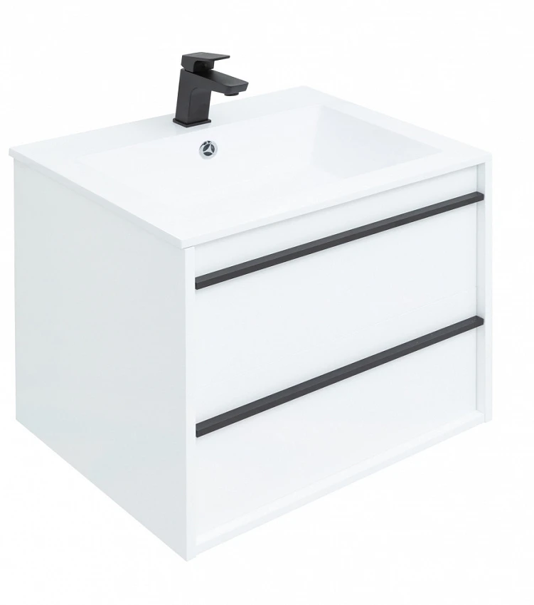 Тумба для комплекта Aquanet Lino 60 белый матовый
