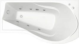 Акриловая ванна Bas Капри 170x80 см R с гидромассажем