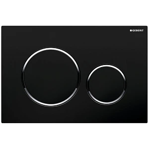 Кнопка смыва Geberit Sigma 20 115.882.KM.1 черный/хром