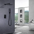 Душевой комплект Abber Weiss Insel AF8018B черный матовый - превью 2
