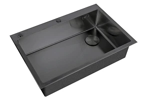 Мойка кухонная ZorG Lux 7551 grafit