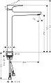 Смеситель Hansgrohe Metropol 32512700 для раковины, с донным клапаном Push-Open - превью 1