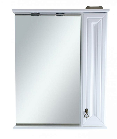 Зеркало-шкаф Misty Лувр 60 R с подсветкой, белый