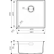 Мойка кухонная Omoikiri Tadzava 44-U/I Ultra-IN 44х44 нержавеющая сталь - превью 1
