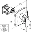 Смеситель Kludi Q-beo 506500565 для ванны с душем - превью 1