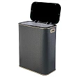 Корзина для белья Geralis PBG-Bb PUNTO, черная/золото - превью 2