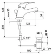Смеситель Webert Mare MA830102015 хром для раковины - превью 1