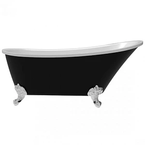 Акриловая ванна Delice Vintage DLR440105Bk 162х69 черная матовая, без ножек