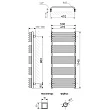Электрический полотенцесушитель Terma Alex 1140/500 RAL 9016 белый матовый - превью 1