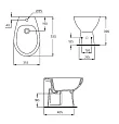 Биде напольное Ideal Standard Ecco W804001 - превью 1