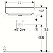 Раковина Geberit VariForm 500.779.01.2 - превью 1
