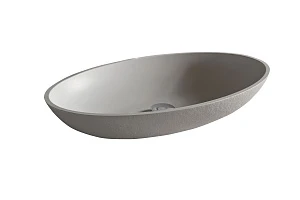 Раковина накладная Acquabella On-Top Oval Slate Marfil 580х380, слоновая кость
