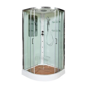 Душевая кабина AvaCan A09GM, 90х90х220 см, стекло прозрачное, профиль хром