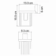 Держатель освежителя воздуха WasserKRAFT Exter K-5200 K-5245 светлая бронза - превью 1