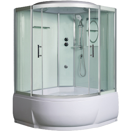 Душевая кабина Weltwasser WW500 Emmer 12055-2 120х120 профиль хром, стекло прозрачное