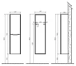 Шкаф-пенал BelBagno Ancona-N 150 beige - превью 2