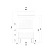 Мебель для ванной 1Marka Tera 60Н 1д. белый глянец - превью 2