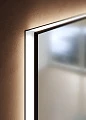 Зеркало Sanvit Панорама Black 90x80 с LED подсветкой - превью 2