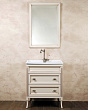 Мебель для ванной La Beaute Classic Vivien Сassetto 70 слоновая кость с патиной, фурнитура серебро