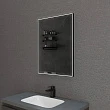 Зеркало Esbano ES-3803 HDB 60х80 с подсветкой, ИФК выключатель с диммером, черный матовый - превью 2