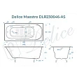 Чугунная ванна Delice Maestro Elite DLR230646-AS 200х85 с антискользящим покрытием - превью 1